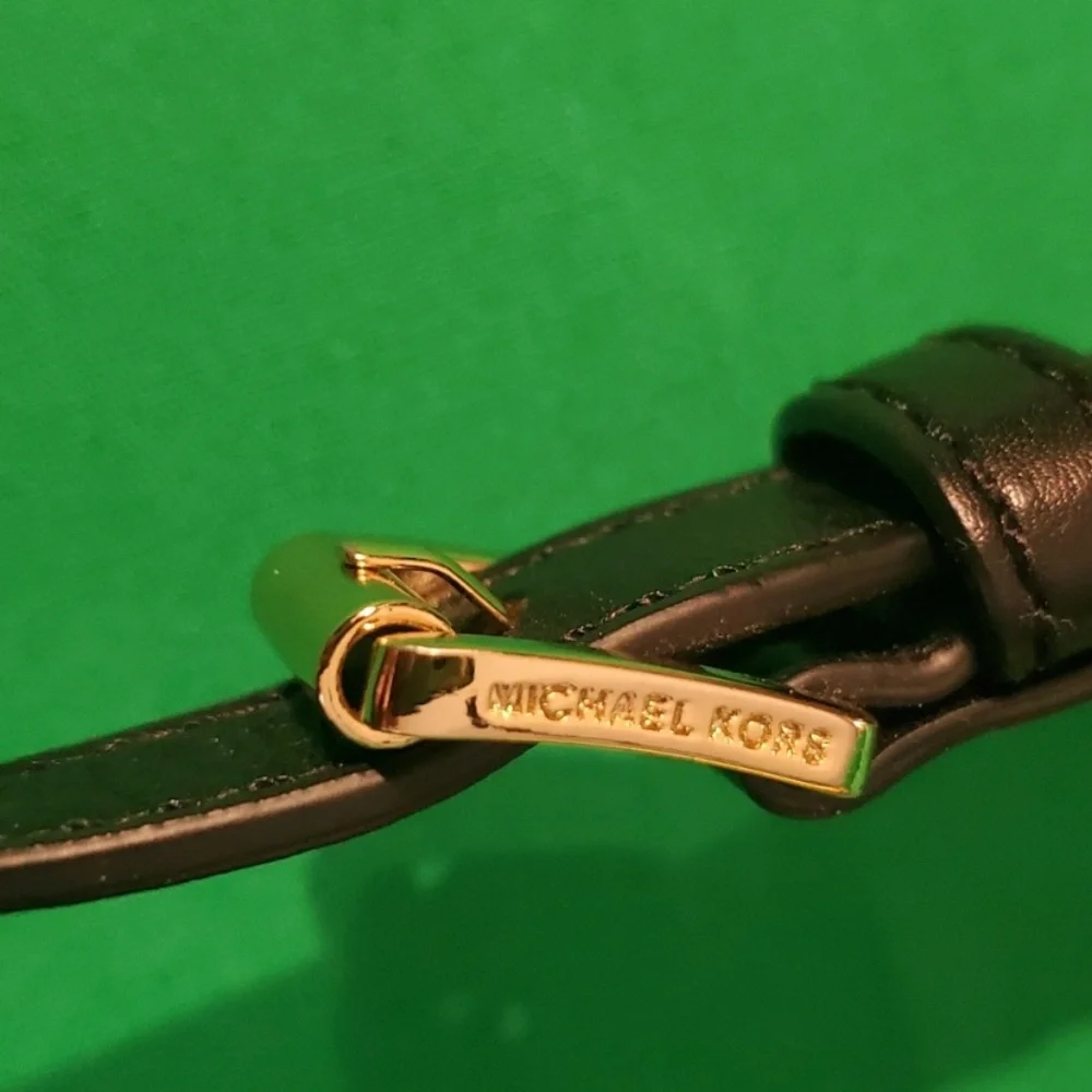 Michael Kors Cynthia Saffiano Leather Logo Satchel Tote Crossbody Bag - Picture 10 of 15